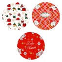 Toalha De Mesa Natalina Redonda 150cm Decoração Natal Em Poliester