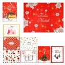 Toalha De Mesa Natalina Retangular 180cm Decoração Natal Em Poliester