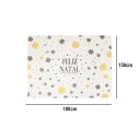 Toalha De Mesa Natalina Retangular 180cm Decoração Natal Em Poliester