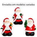 Boneco Papai Noel Enfeite De Cerâmica Decoração De Natal