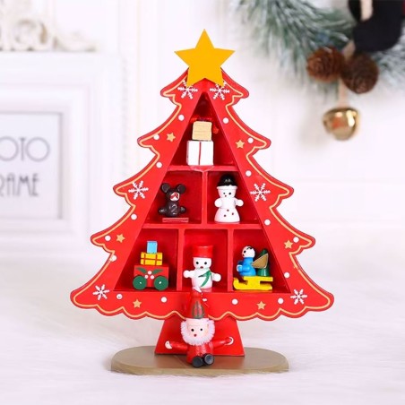 Mini Árvore De Natal Madeira MDF Enfeite Decoração Natalina