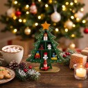 Mini Árvore De Natal Madeira MDF Enfeite Decoração Natalina