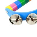 Brinquedo Pandeiro Musical Meia Lua Com Guizos Infantil Colorido