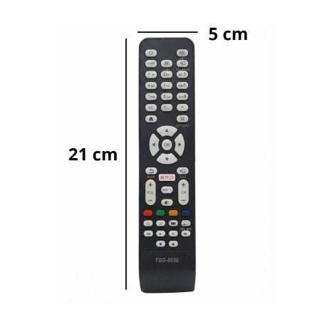 Controle Remoto Para Televisão Compatível Com TV AOC Tecla Netflix