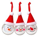 Bola Natalina Transparente Enfeite Bonecos Neve Noel
