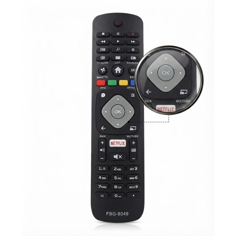 Controle Remoto Para Televisão Compatível Com TV Philips