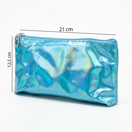 Kit 3 Necessaires Femininas Borboleta Glitter E Holográfica