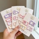 Kit Presilhas Tic Tac Infantil Cabelo Menina Tons Pastel