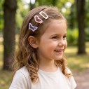 Kit Presilhas Tic Tac Infantil Cabelo Menina Tons Pastel
