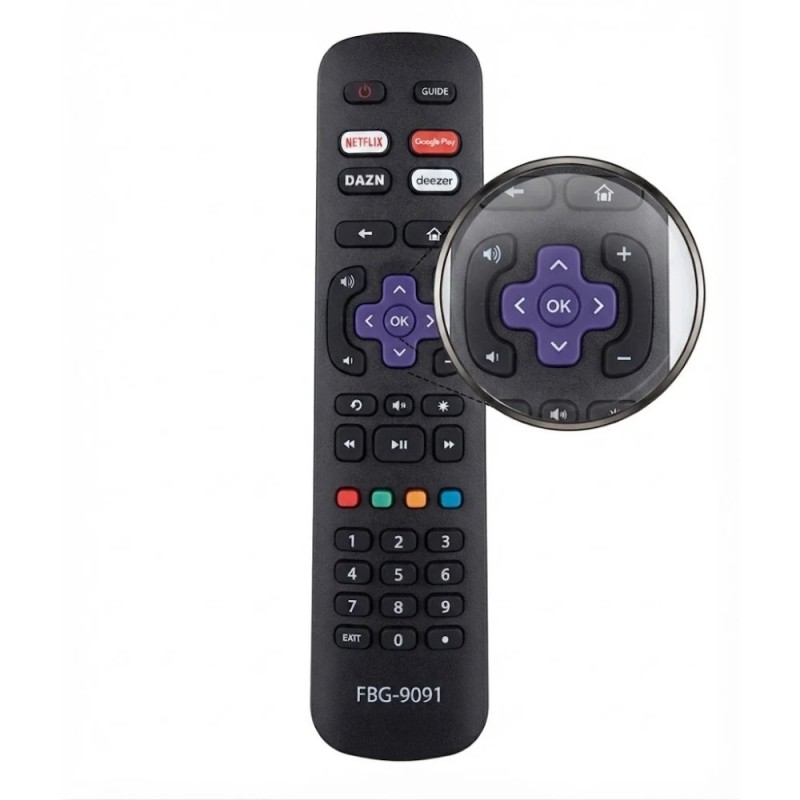 Controle Remoto Para Televisão Compatível Com TV AOC e Roku
