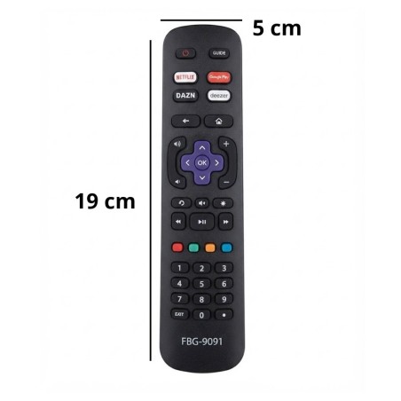 Controle Remoto Para Televisão Compatível Com TV AOC e Roku