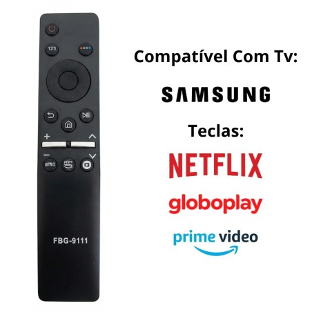 Controle Remoto Moderno Para Televisão Compatível Com TV Samsung 4K