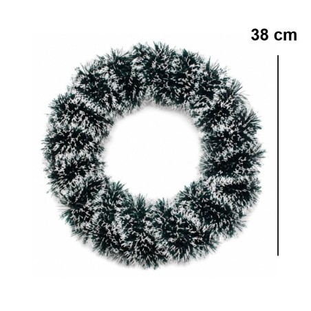 Guirlanda Nevada Decorativa Verde 38 Cm Natal