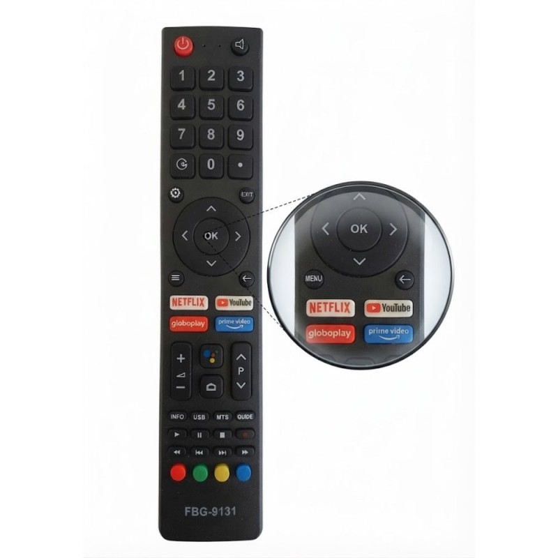Controle Remoto Moderno Para Televisão Compatível Com TV Philco Smart
