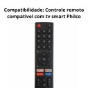 Controle Remoto Moderno Para Televisão Compatível Com TV Philco Smart