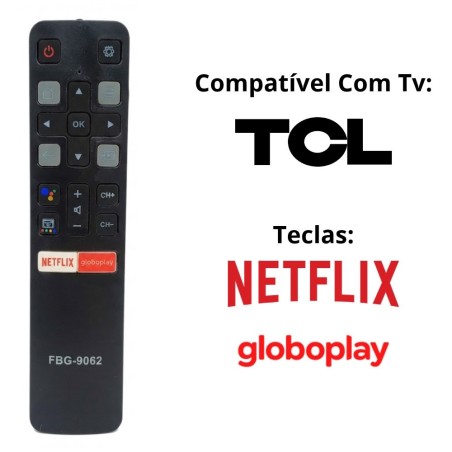 Controle Remoto Moderno Para Televisão Compatível Com TV TCL
