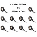 Kit 10 Fita Isolante Multiuso Elétrica 5 Metros