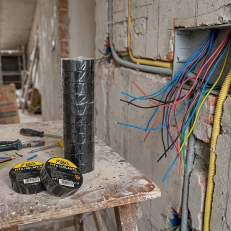 Kit 10 Fita Isolante Multiuso Elétrica 5 Metros