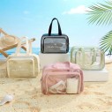 Necessaire Bolsa Grande Feminina Transparente Impermeável Viagem