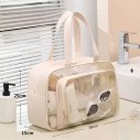 Necessaire Bolsa Grande Feminina Transparente Impermeável Viagem