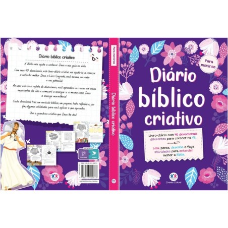 Diário Biblico Infantil Criativo Educativo Para Meninas