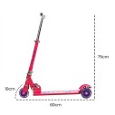 Patinete Infantil Princesas Com 3 Rodas E Luz Brinquedo Menina